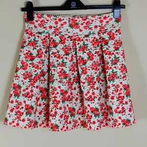 This. pleated skirt stretch exp. zipper